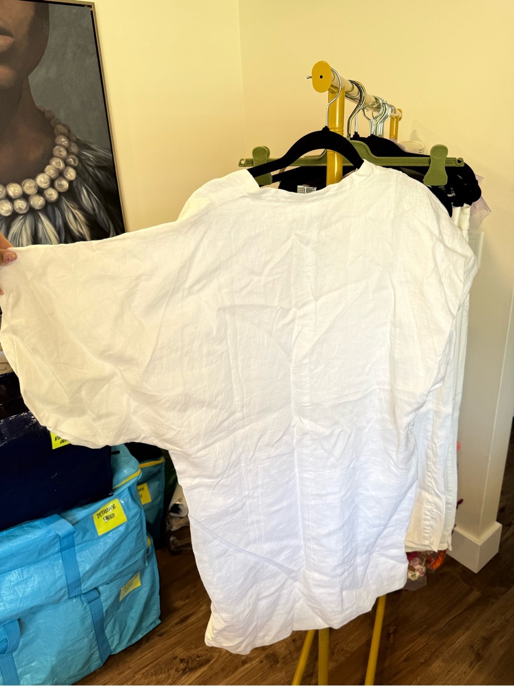 NWT Banana Republic Livia White Poplin Mini Dress Size Medium - Picture 6 of 11